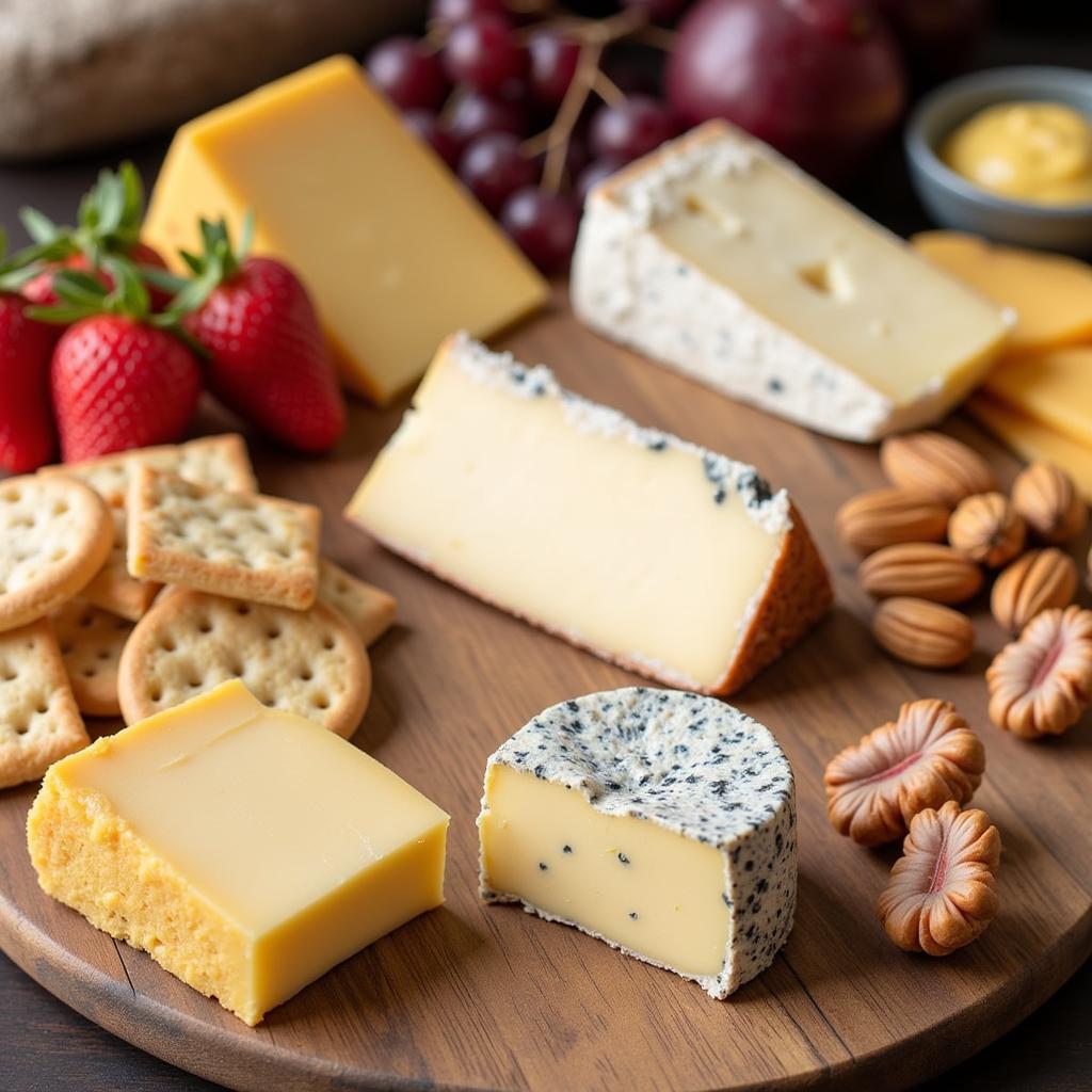 Selection of artisanal cheeses from Huron Valley