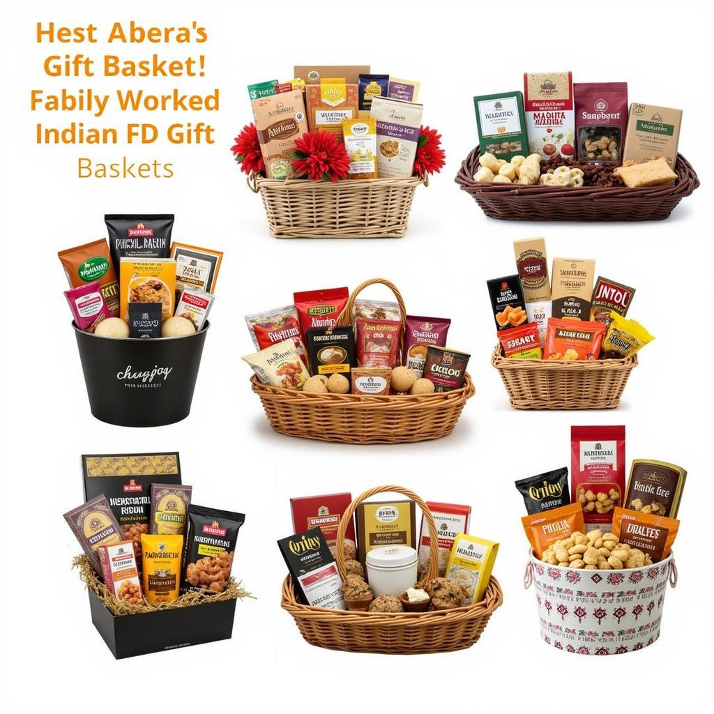 An Assortment of Indian Food Gift Baskets