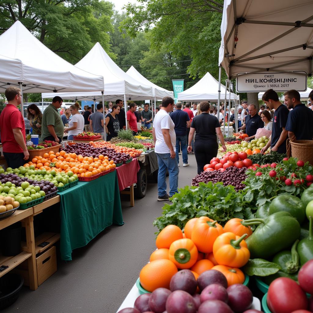 Fresh Produce at Indiana Local Farmers Market