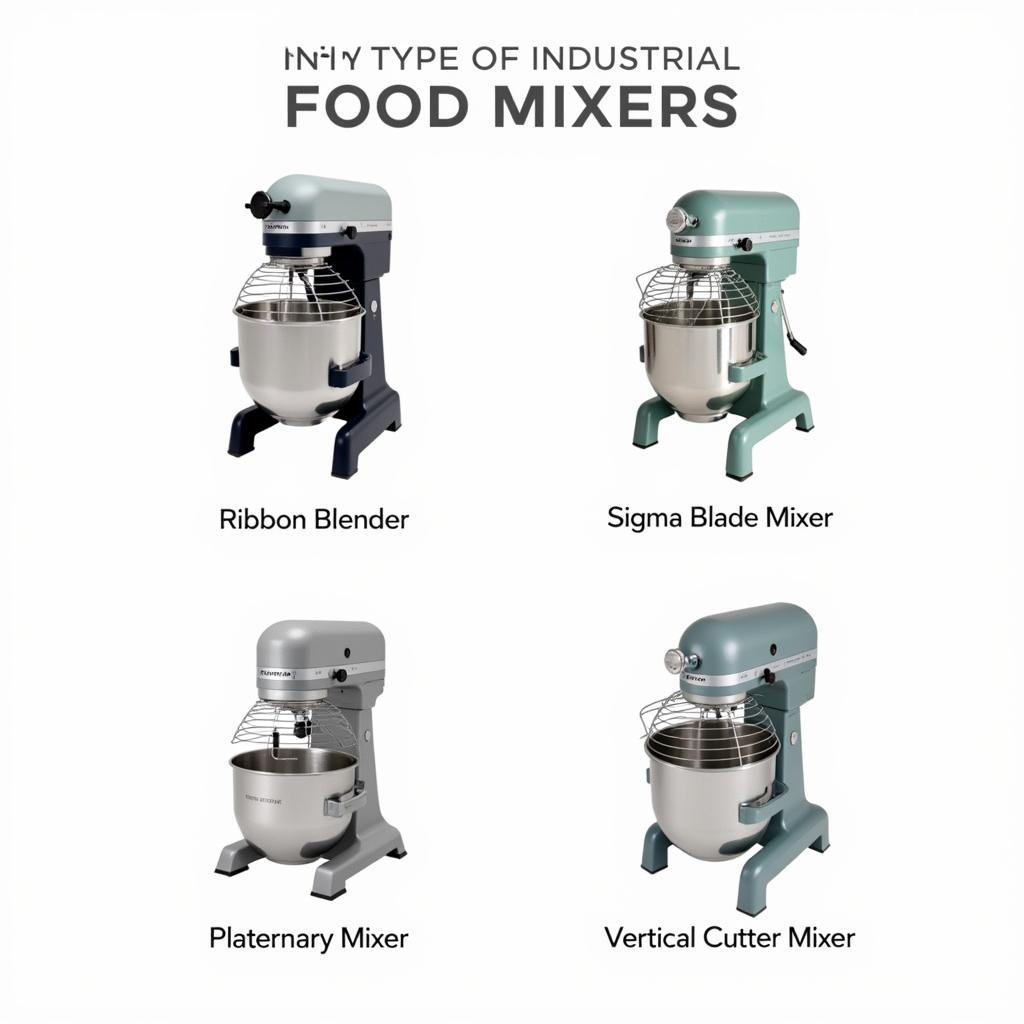 Different Types of Industrial Food Mixers