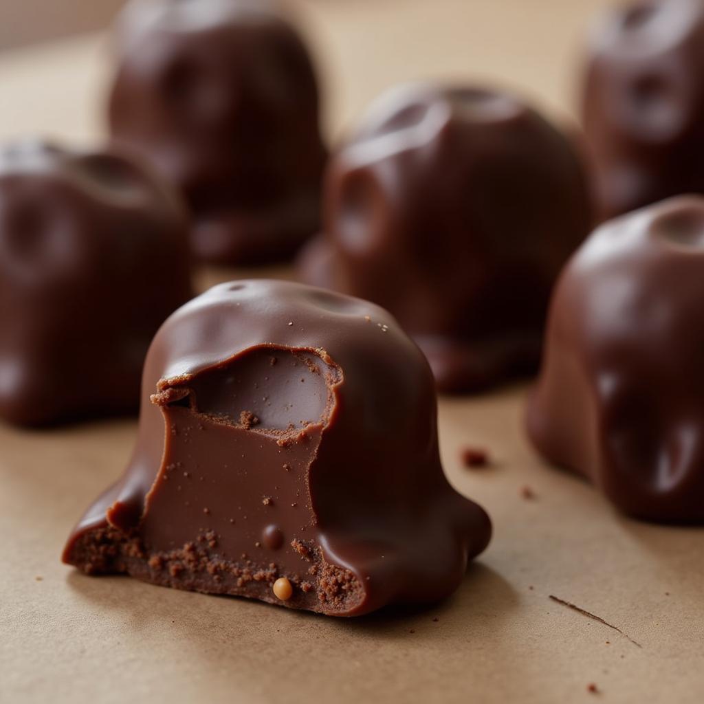 Melted Dark Chocolate Nuggets