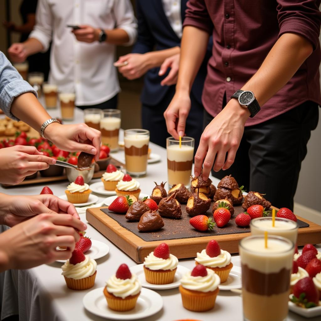 Interactive Dessert Bar Food Station