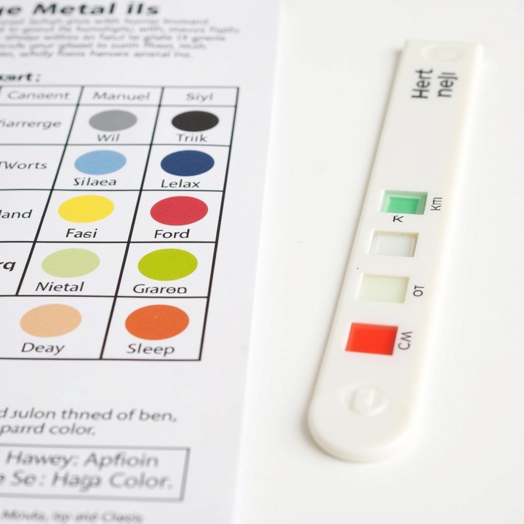 Interpreting Results of a Heavy Metal Test Kit