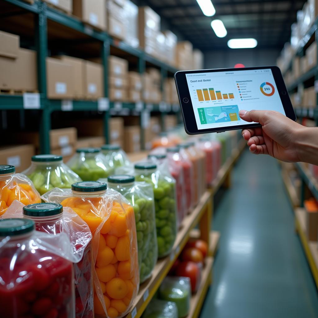 IoT sensors monitoring food quality