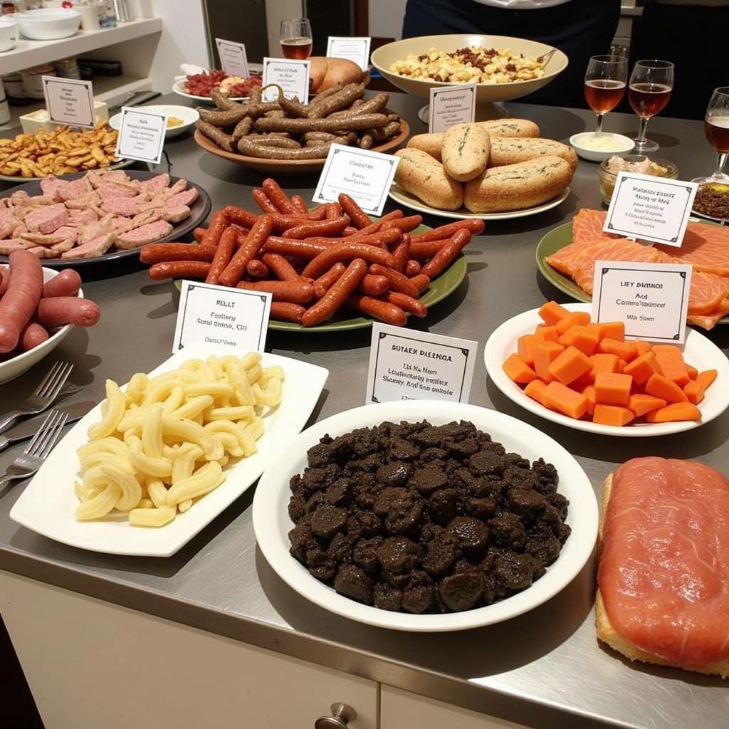 An array of regional Irish food products