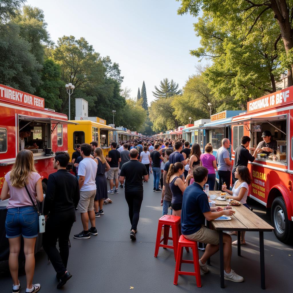 Irvine CA Food Truck Community Gathering