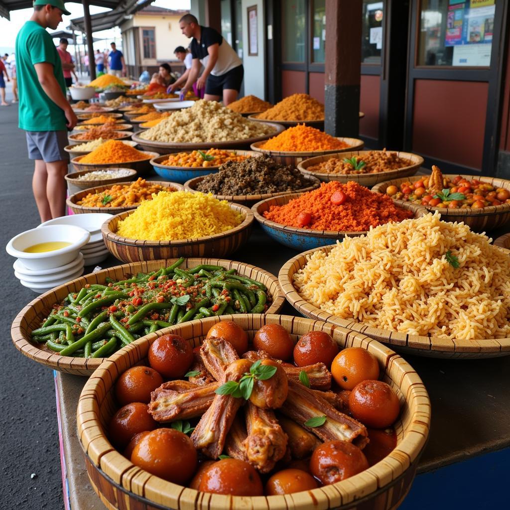 Prepared Foods at an Island Market