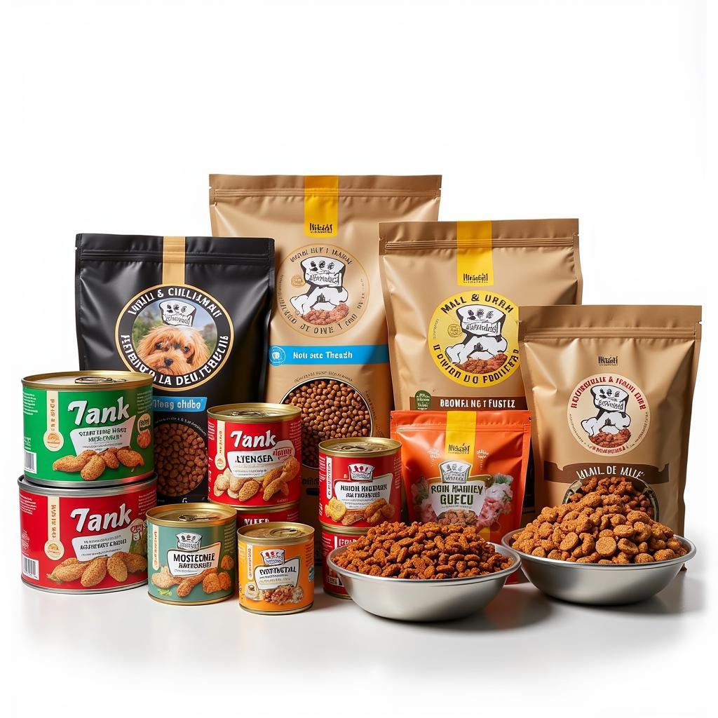 Variety of Italian Dog Food