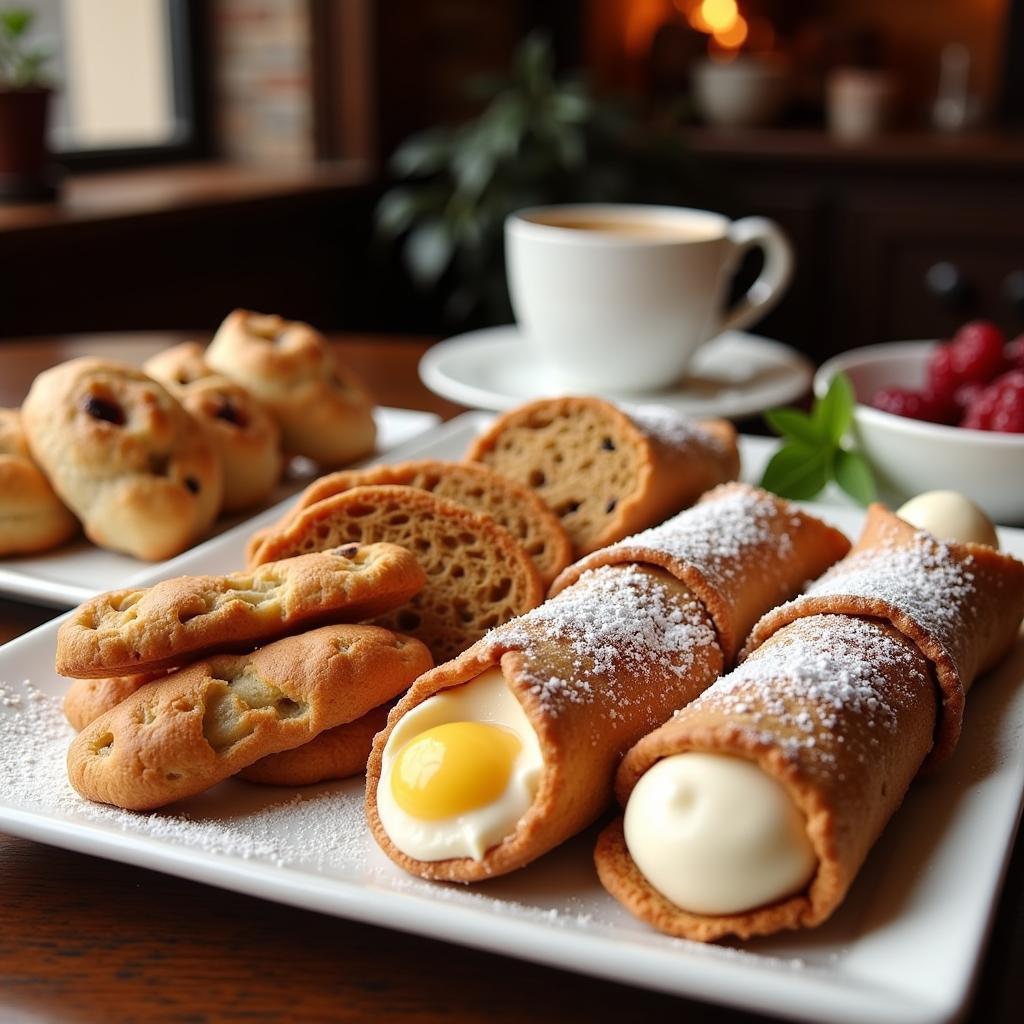 Italian Sweet Snacks: Cannoli, Biscotti, and Sfogliatella