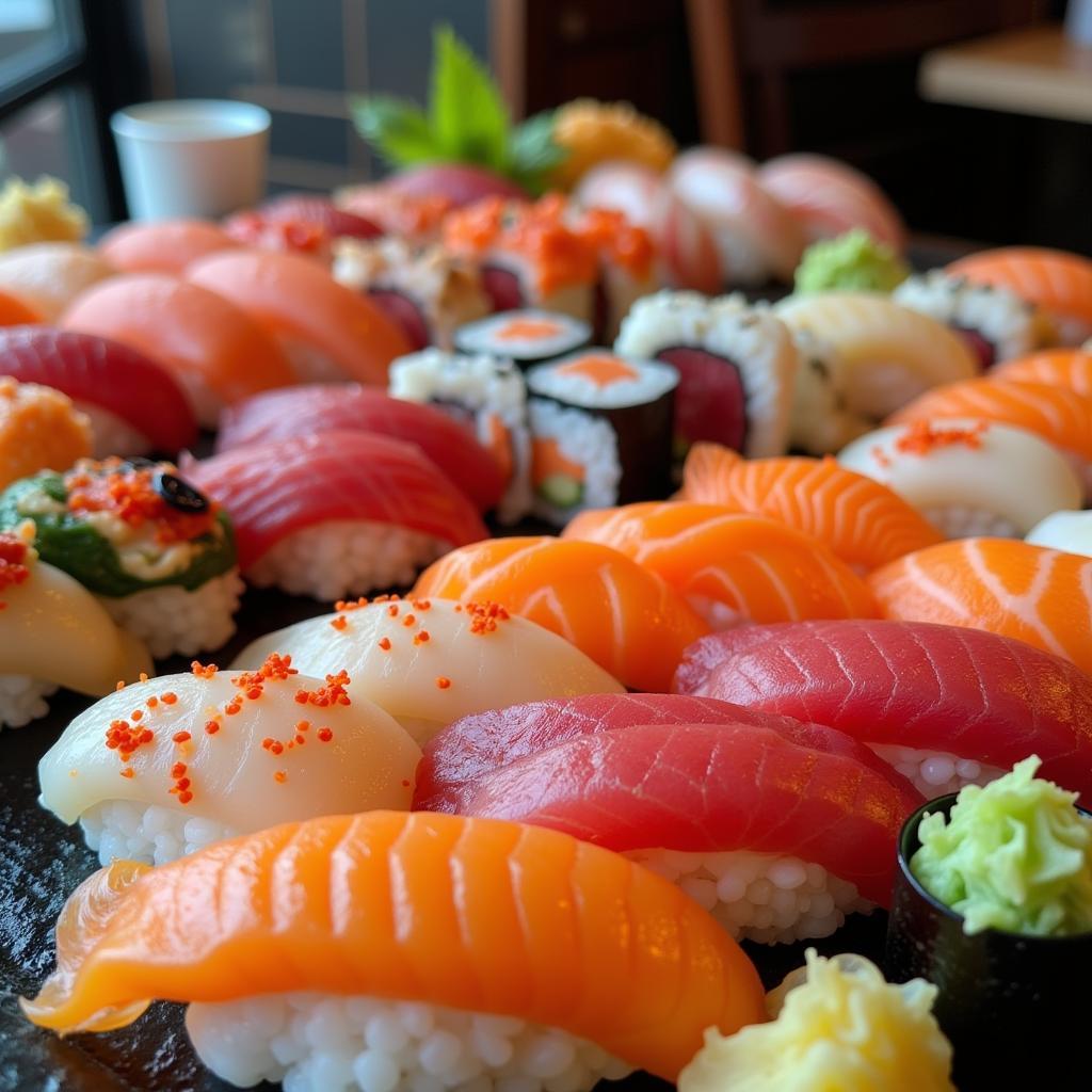 A Sushi Platter in New Bern, NC