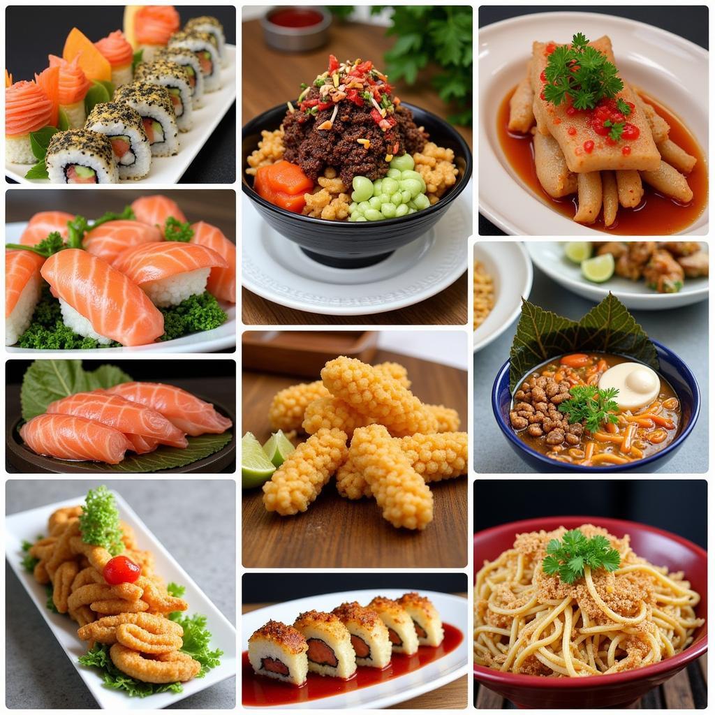 A Variety of Japanese Dishes in New Bern, NC