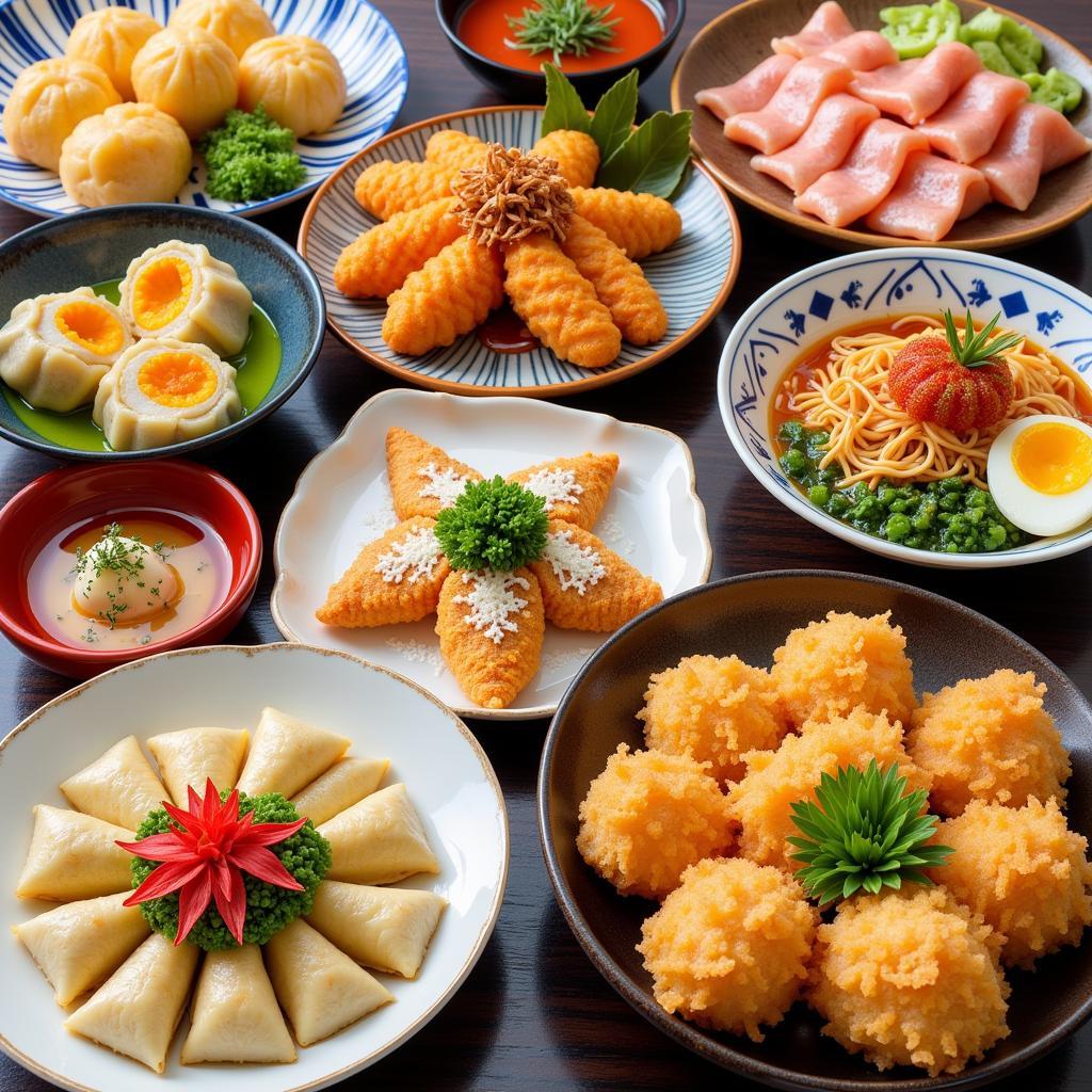 Variety of Japanese Frozen Food Options