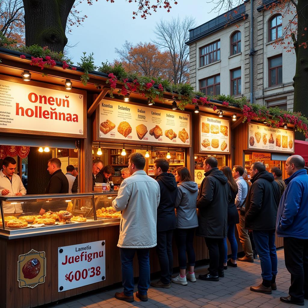 Food stalls at the Jewish Food Festival Savannah GA