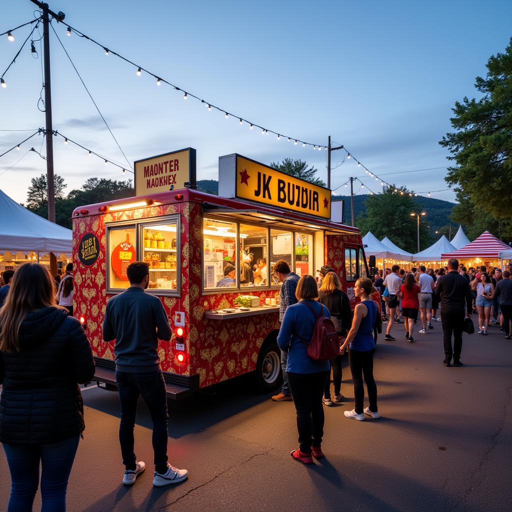 JK Food Truck at a Local Food Festival