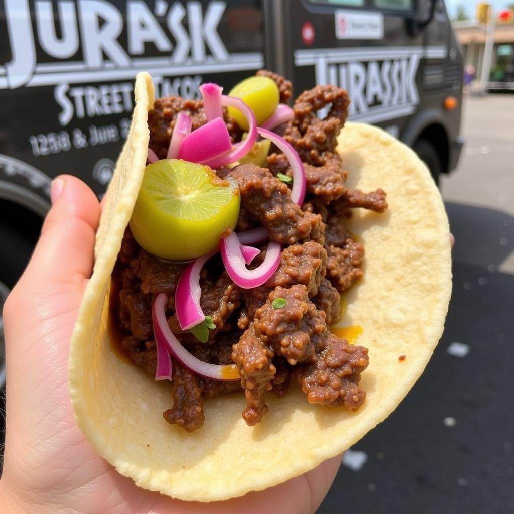 Jurassic Street Tacos T-Rex Taco