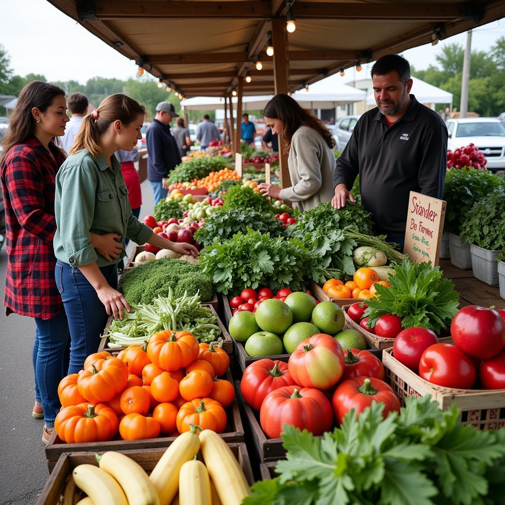 Local Farm Stand at a Just Local Food Cooperative