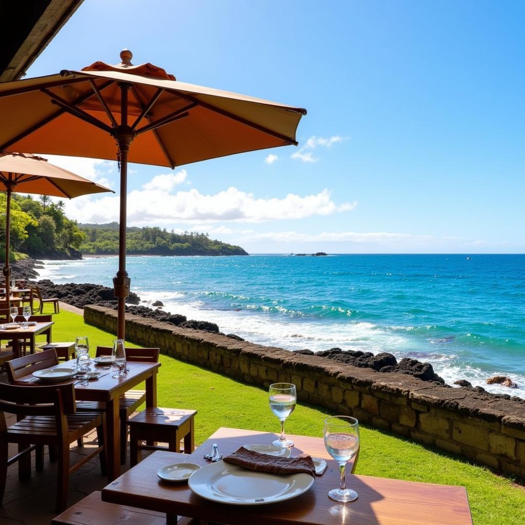 Oceanfront Dining Experience on Kauai South Shore