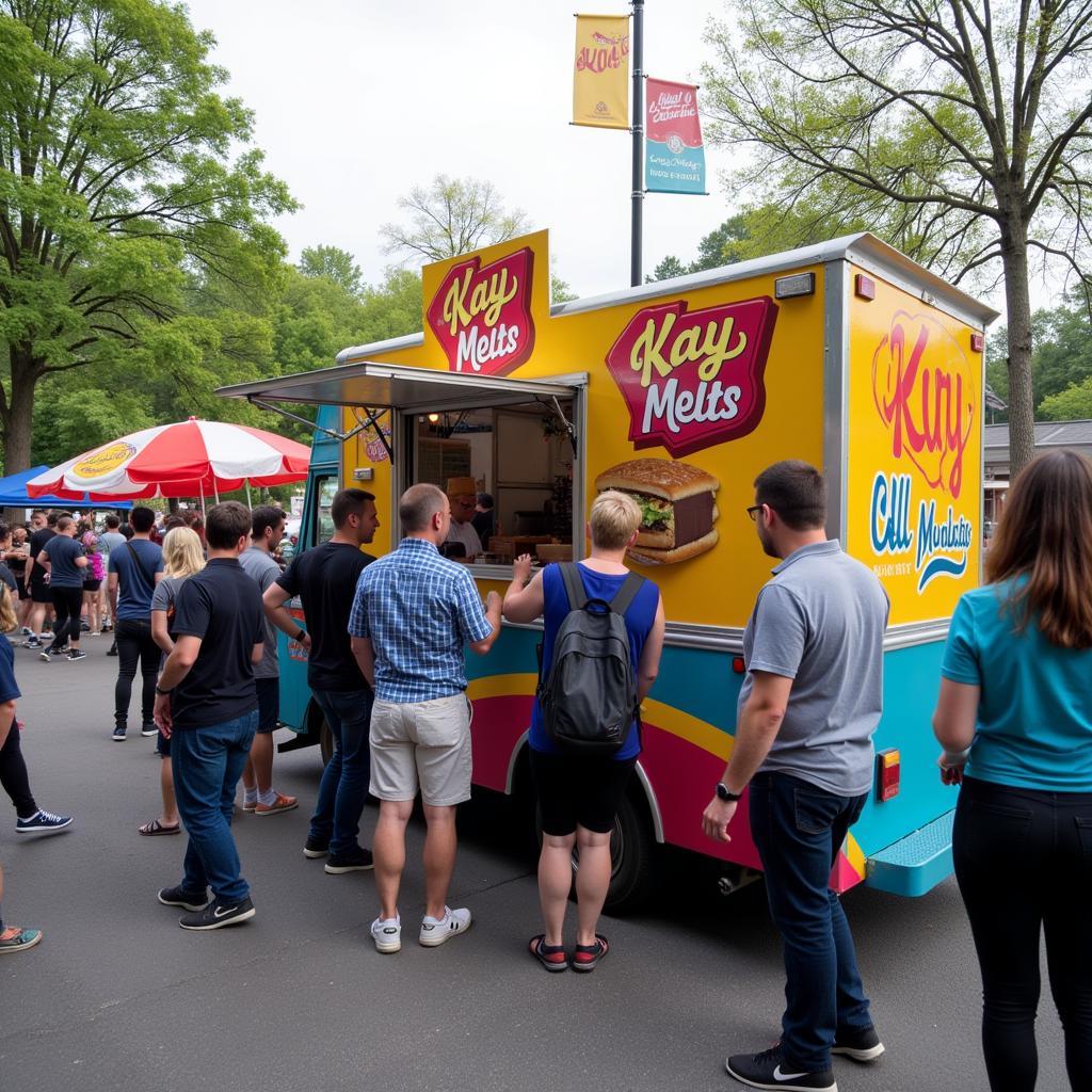 Kay Melts Food Truck Exterior at a Local Event