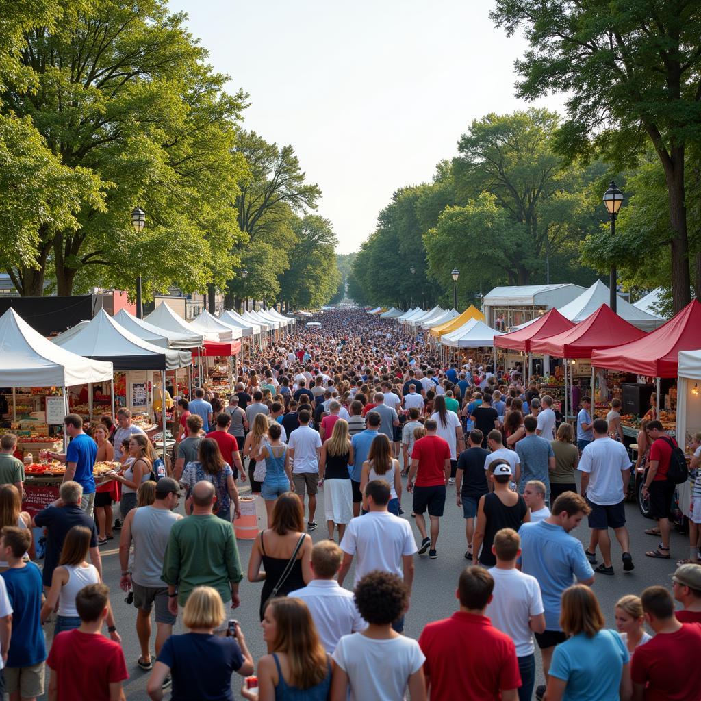 Kentucky Food Festival Crowd