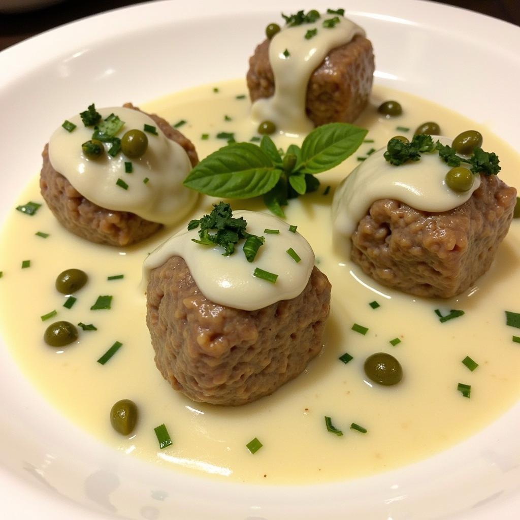 Königsberger Klopse - Veal Meatballs in Creamy White Sauce