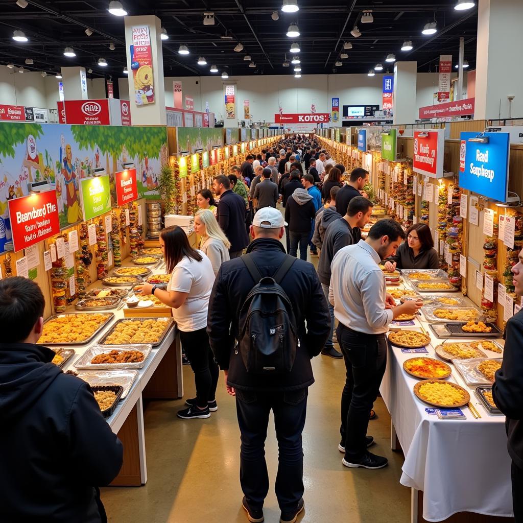 Vendors at a Kosher Food Show