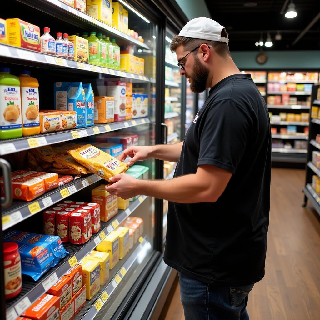 Finding kosher groceries in a Newport, RI supermarket.