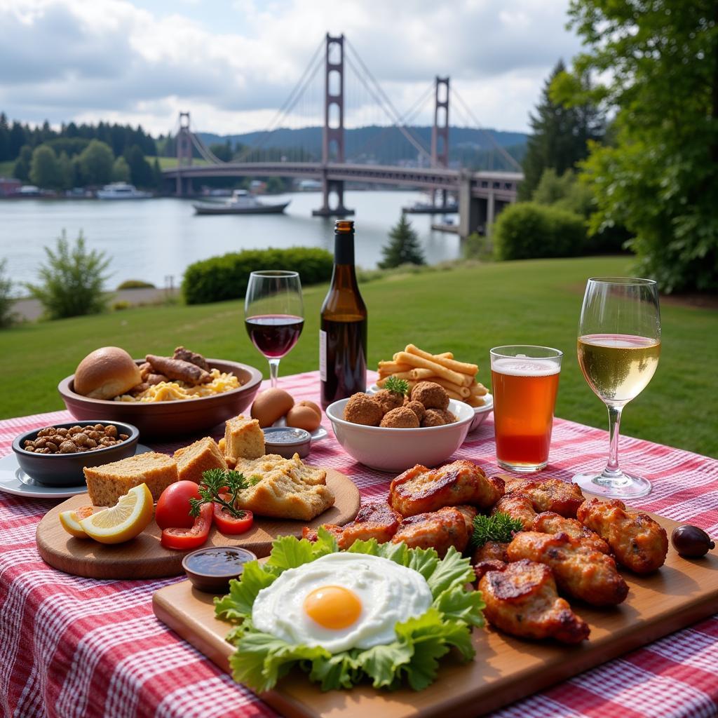 Enjoying a kosher picnic in Portland, Maine