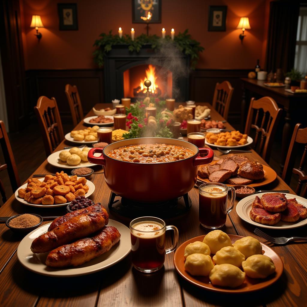 Krampusnacht Feast Table