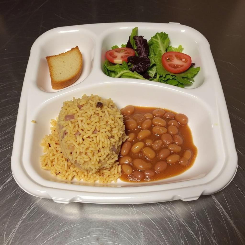 Standard LA County Jail Food Tray