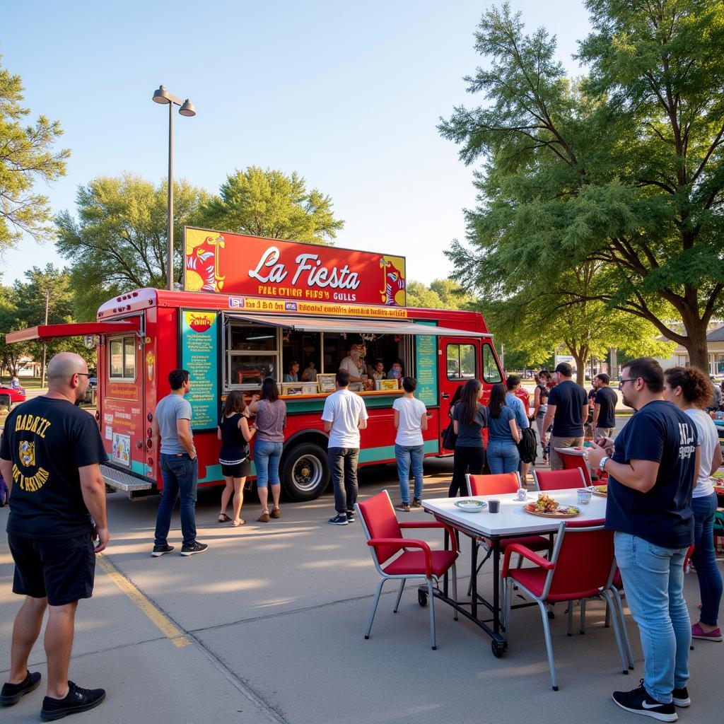 La Fiesta Food Truck's Vibrant Atmosphere