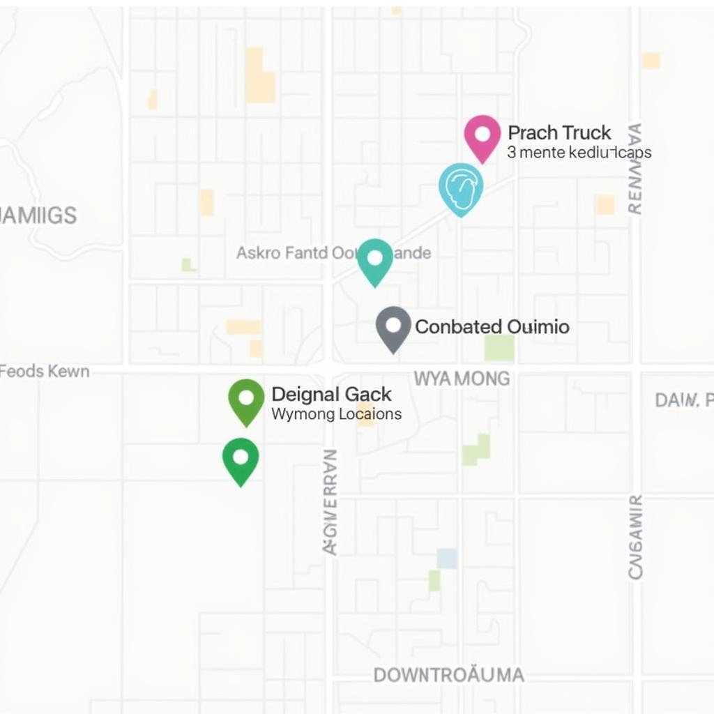 Laramie Food Truck Locations Map