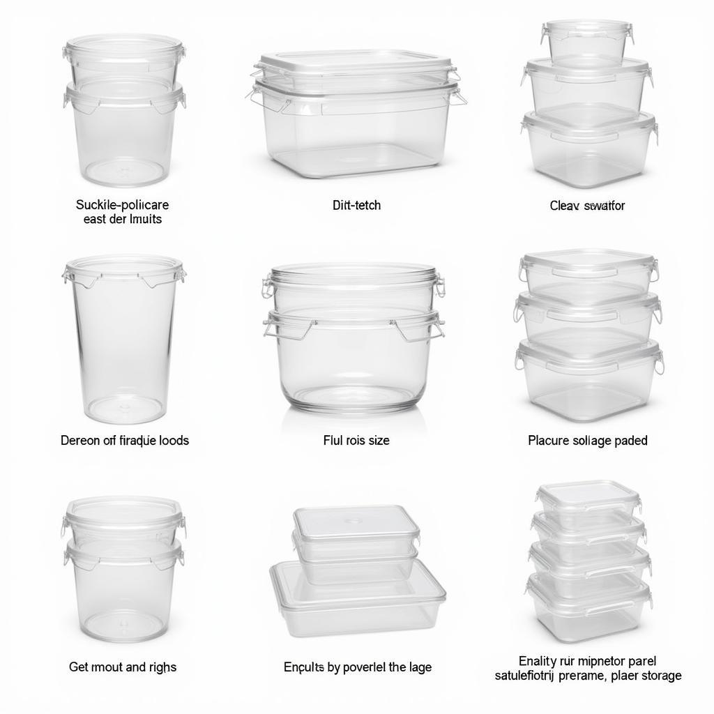 Variety of Large Food Containers for Different Needs