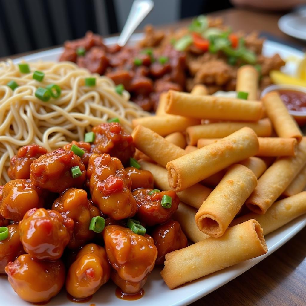 Latrobe Chinese Food Platter