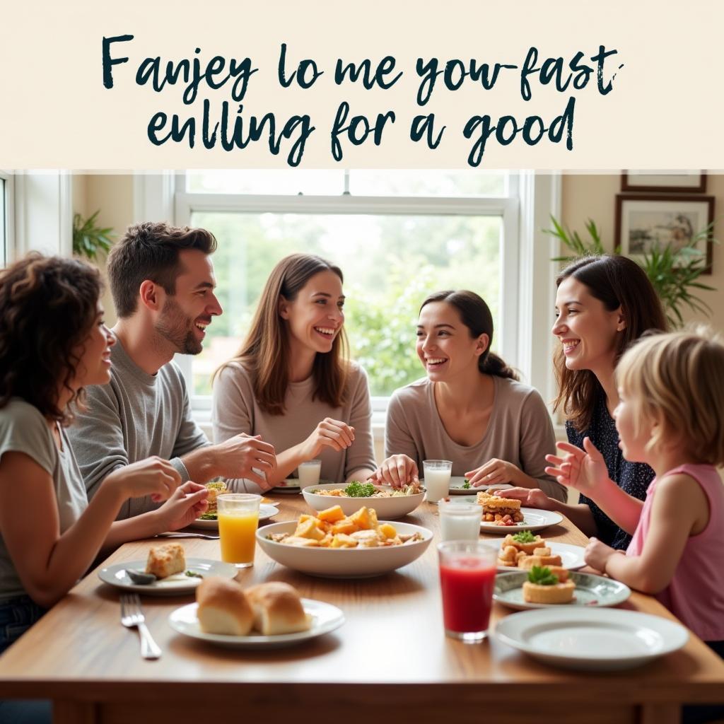 A Latter-day Saint Family Enjoying Dinner Together