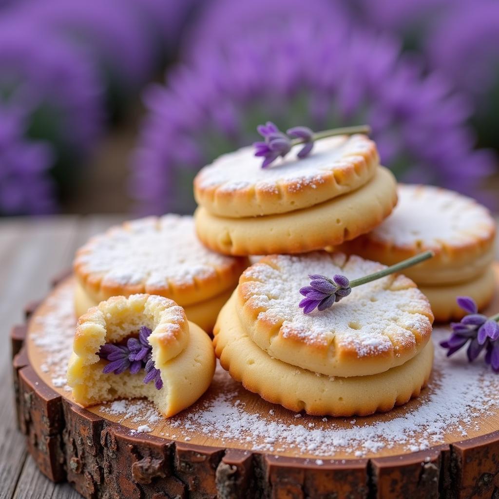 Lavender Shortbread Cookies