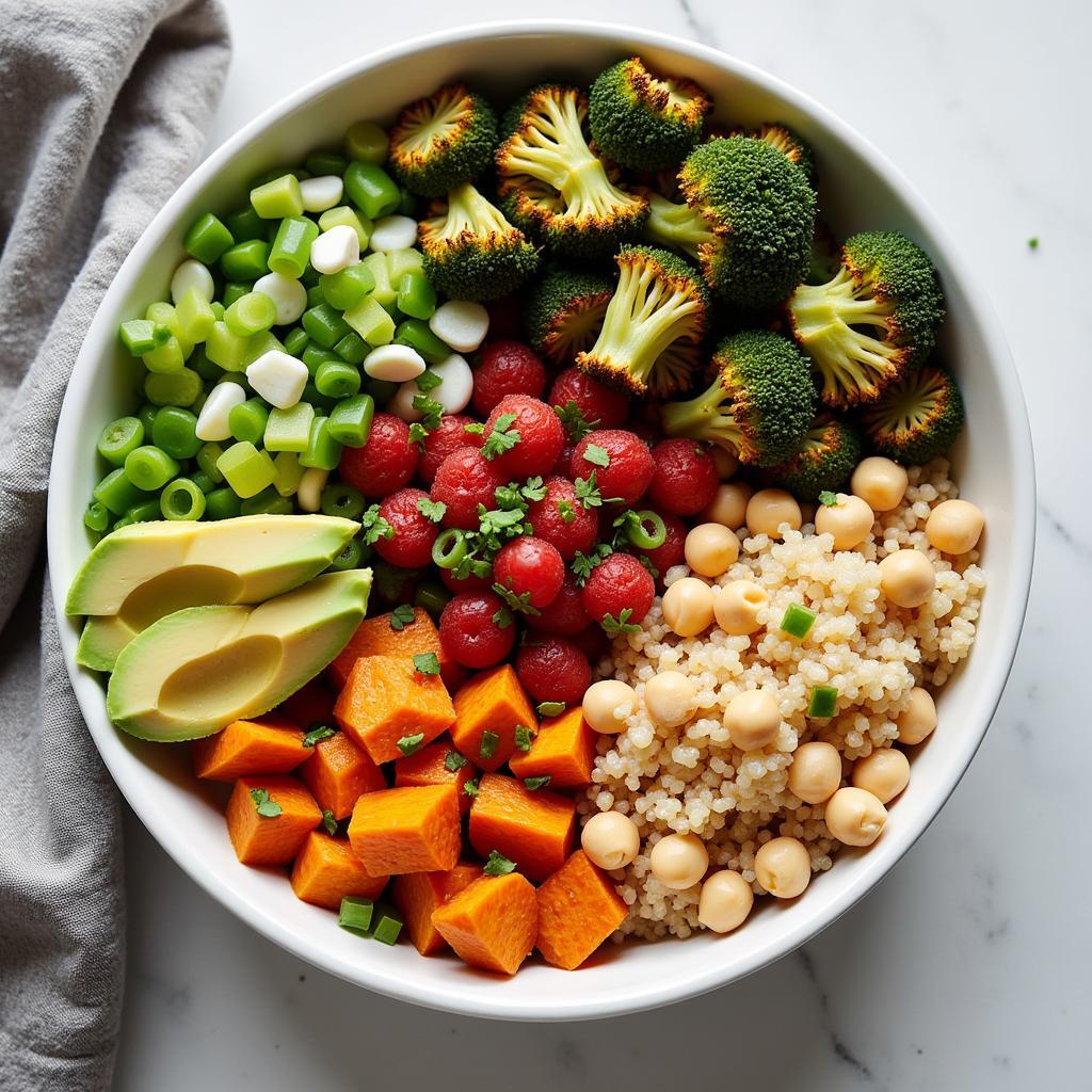 Vibrant Lax Vegan Buddha Bowl