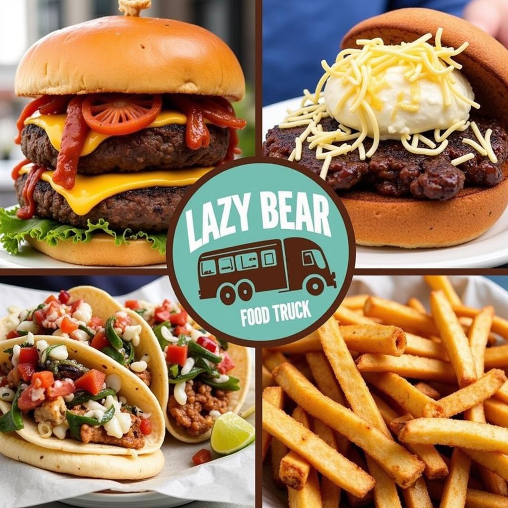 Close-up of Lazy Bear Food Truck's Popular Menu Items