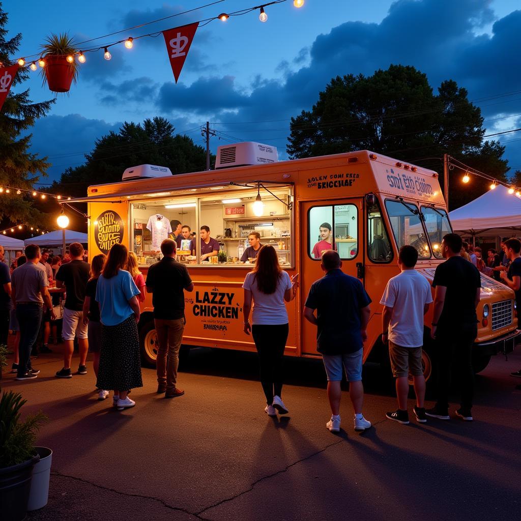 Lazzzy Chicken Food Truck at a Local Event