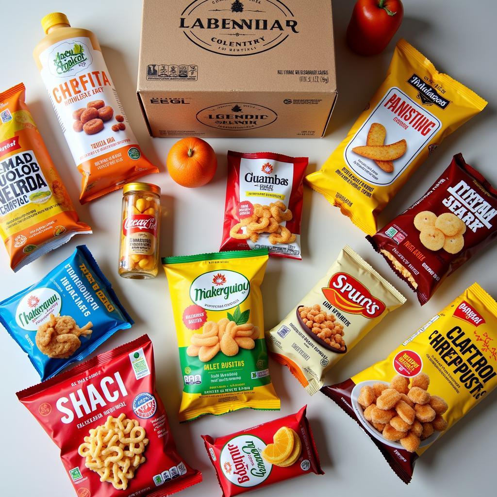 A legendary foods variety pack showcasing an international selection of treats.