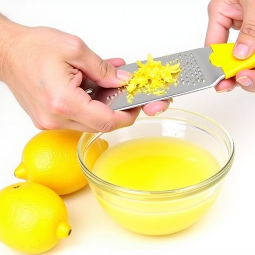 Fresh Lemon Zest and Juice