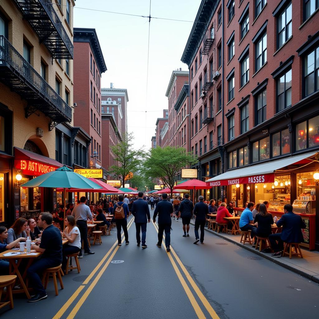 Vibrant Food Scene on Lenox Ave