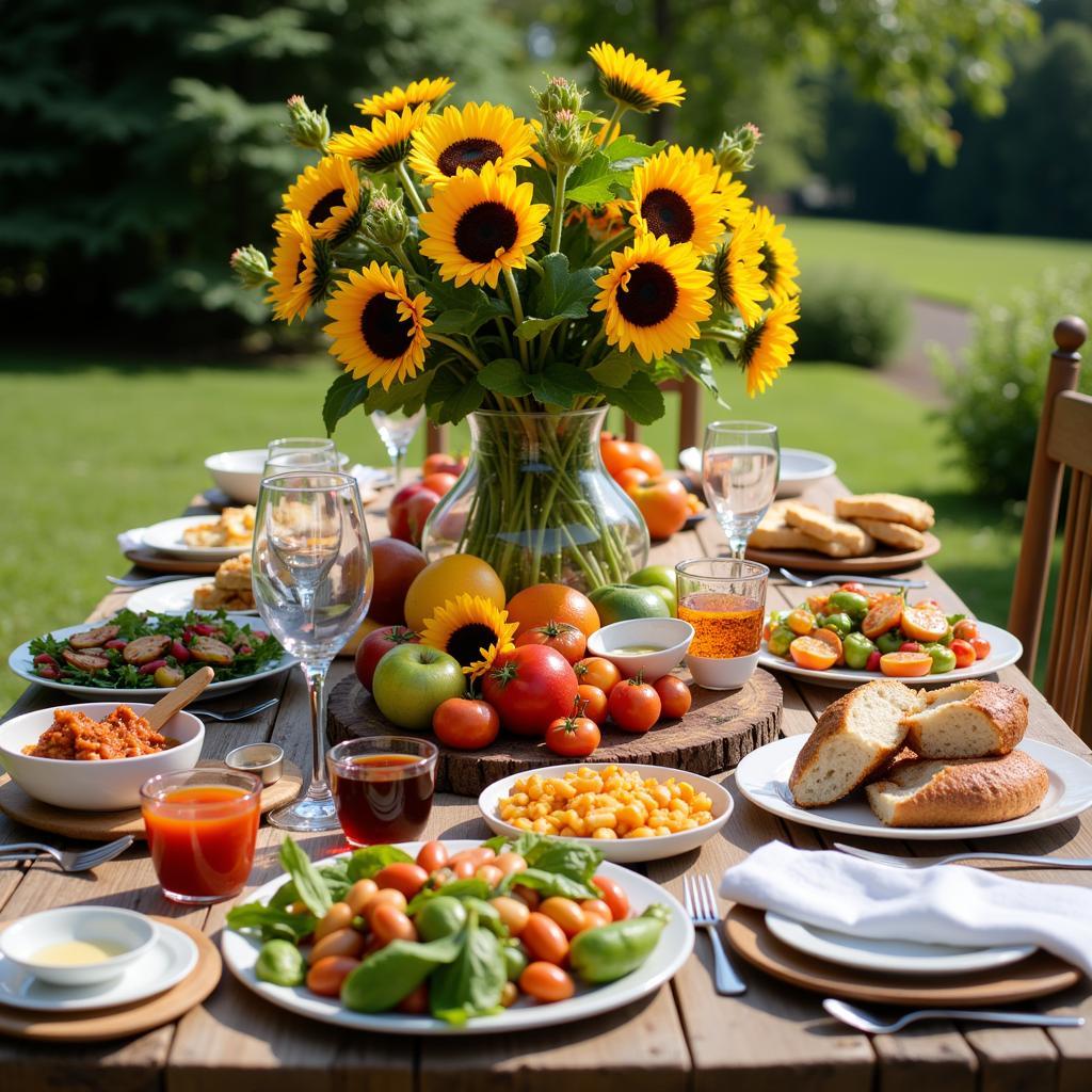 Litha Feast Table Setting