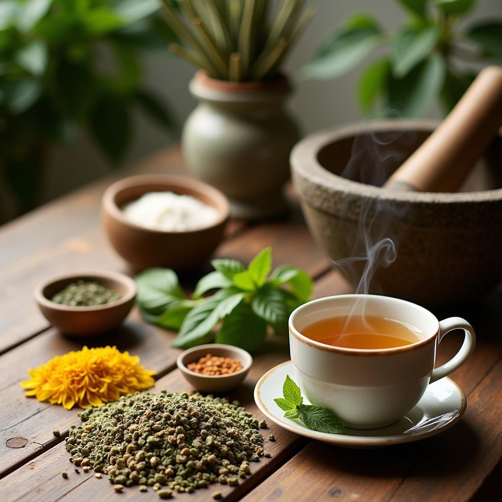 Litha Herbal Tea Preparation