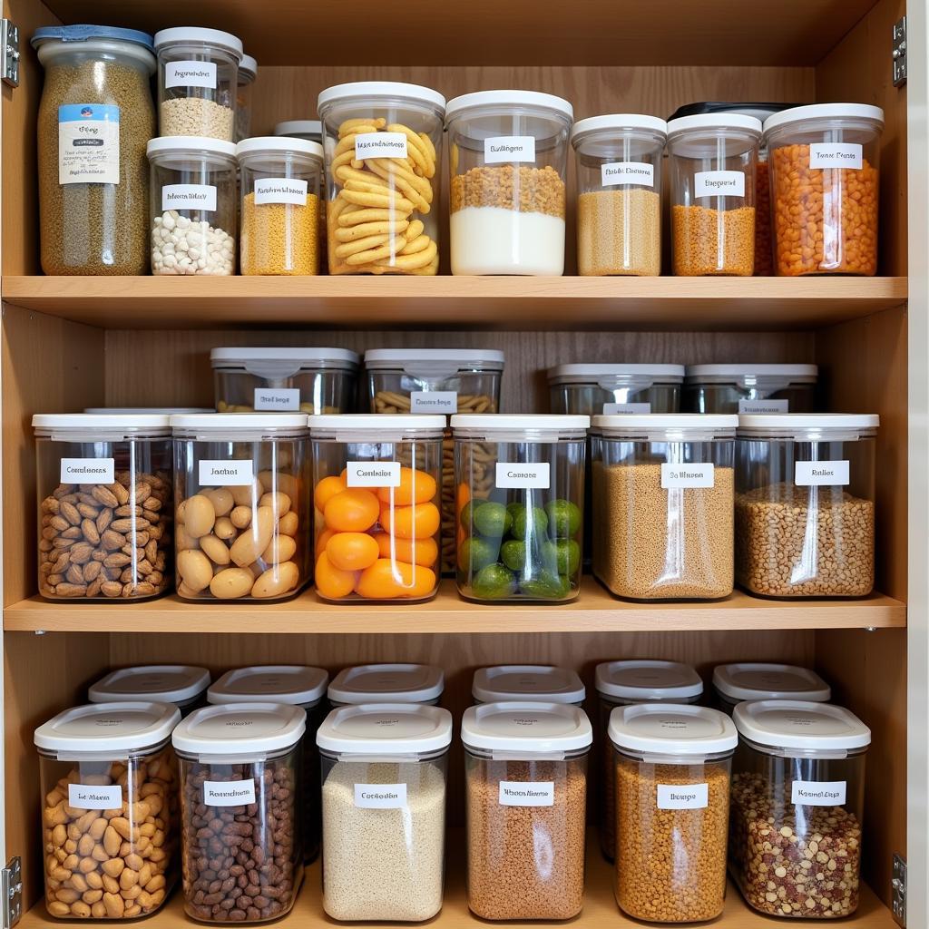 Organized Long-Term Food Storage