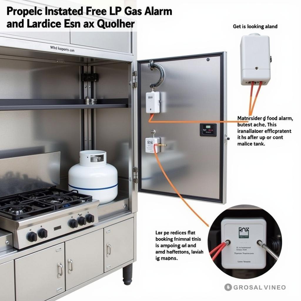 LP Gas Alarm Installation in a Food Truck