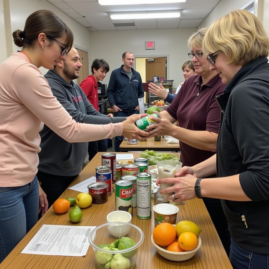 Lyndhurst Food Pantry Volunteers Distributing Food