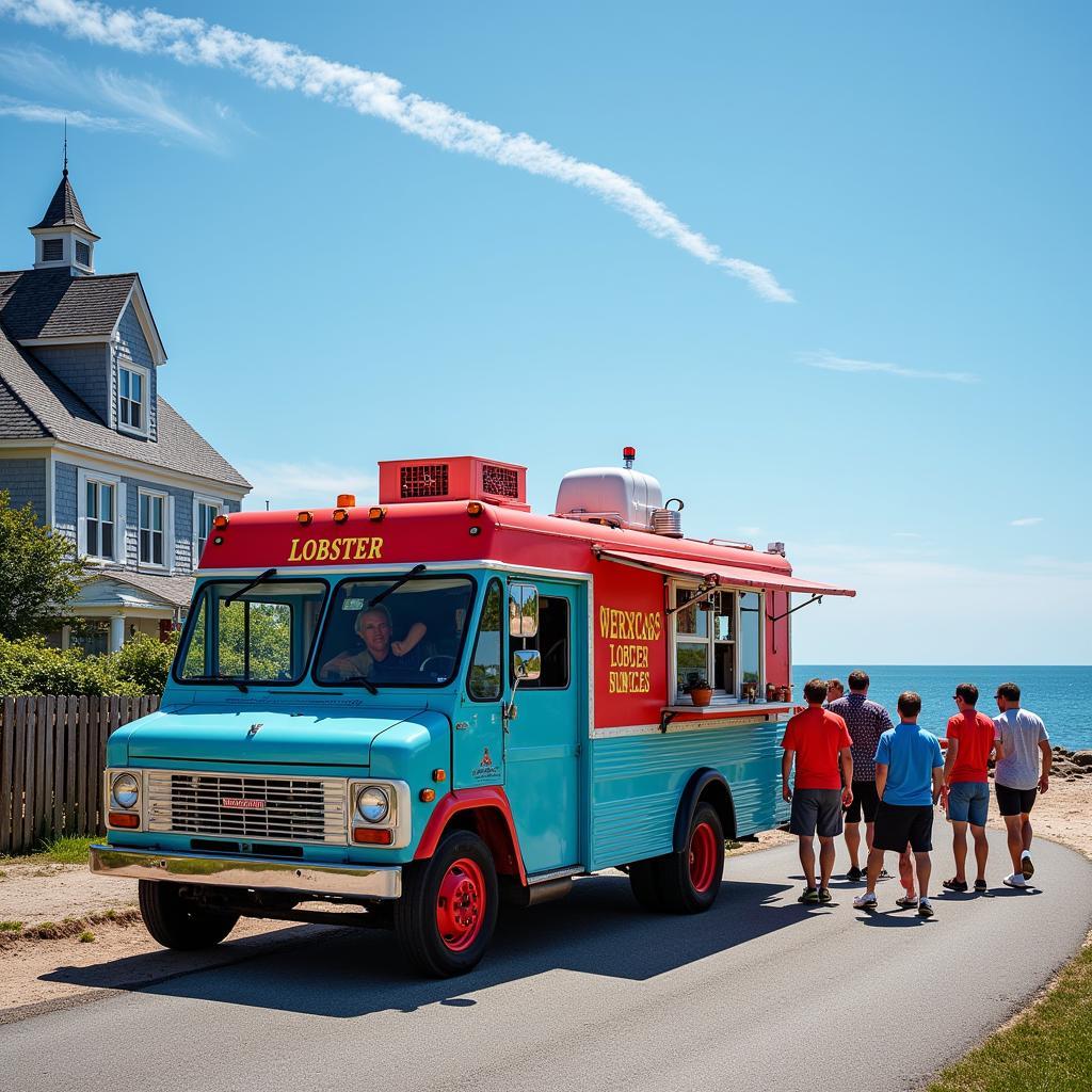 Maine Lobster Food Truck with Ocean View