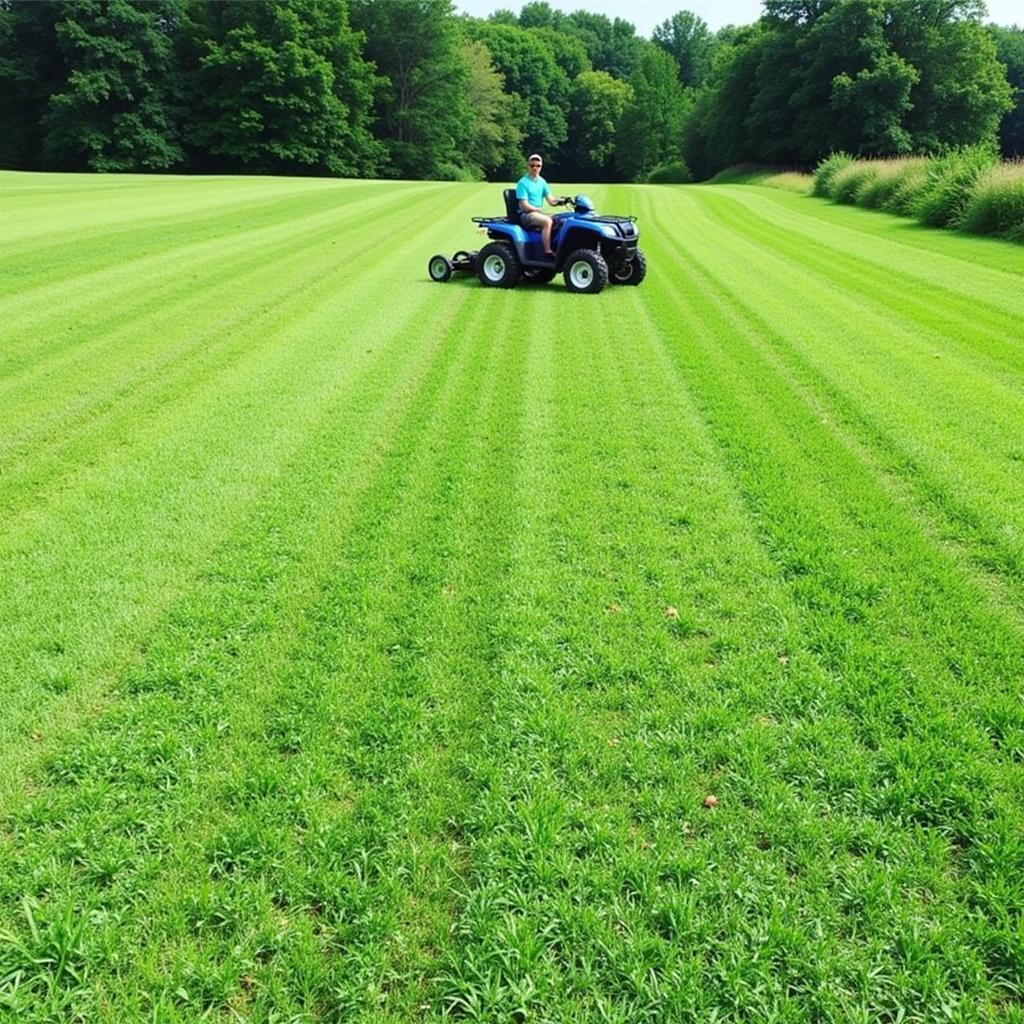 Maintained Food Plot After Using an ATV Disc