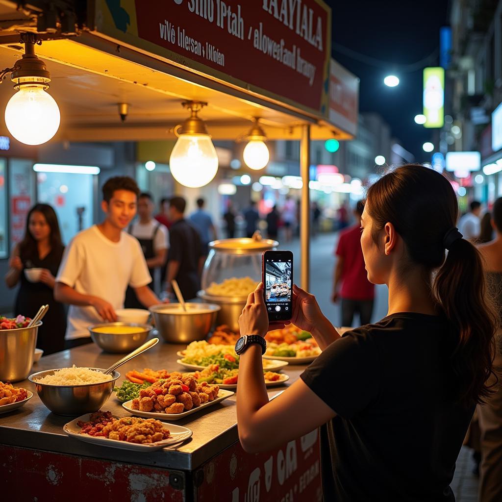 Top Malaysian food influencers showcasing vibrant street food scene