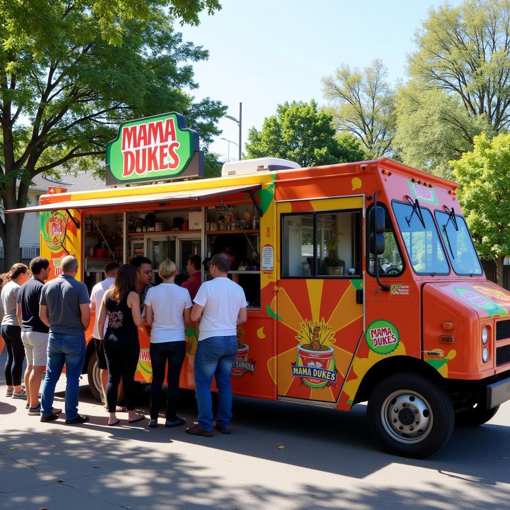 Mama Dukes Food Truck Exterior